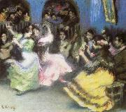 ralph vaughan willams spanish flamenco dancers oil on canvas